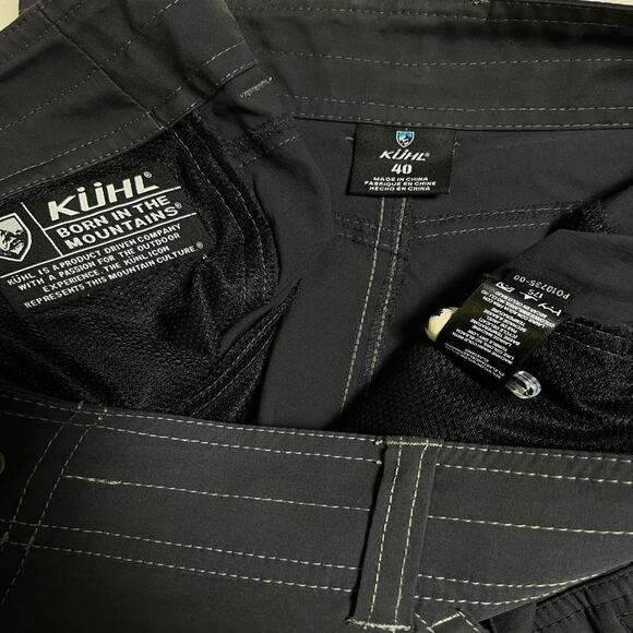 Kuhl Renegade Short Pants Men's 40 Performance Cargo Tech Dark Gray Gorp Outdoor - Picture 3 of 9